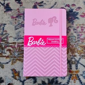 NWT, Barbie Pink Journal Diaries Notebook Drawing Pad Vegan Leather Secret Book